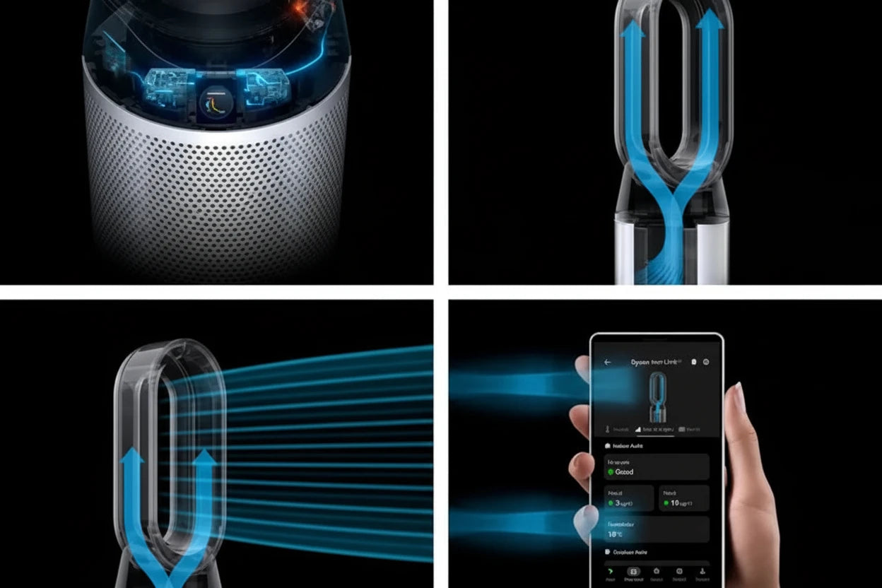 Chauffage purificateur Dyson Purifier Hot+Cool HP1 (Blanc)