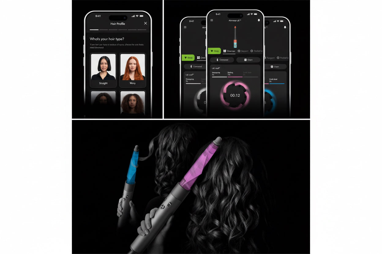 Dyson Airwrap i.d. Curly+Coily - Multistyler - Amber Silk/Pink Champagne