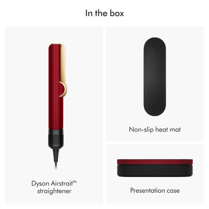 Lisseur séchant Dyson Airstrait™ (Velours Rouge/Or)
