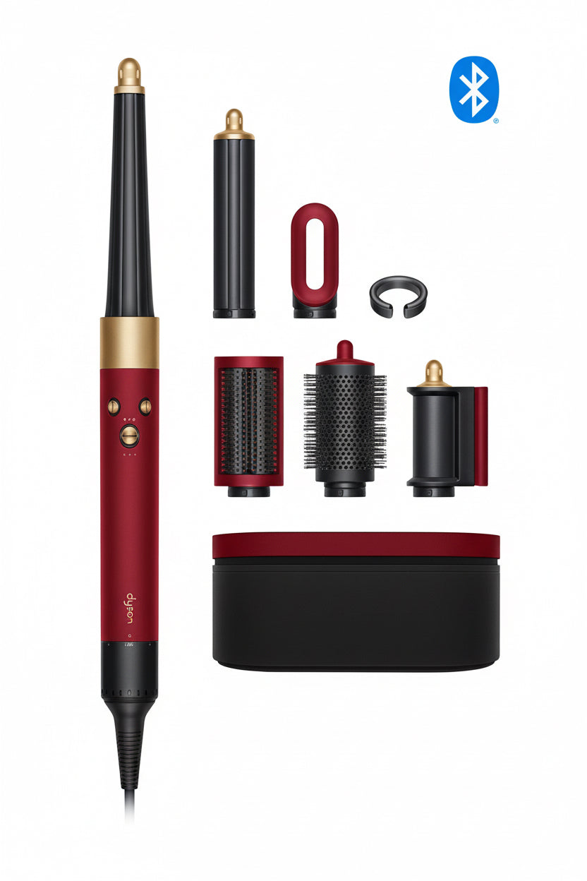 Multi-styler Dyson Airwrap i.d.™ - cheveux bouclés à frisés (Velours Rouge/Or)