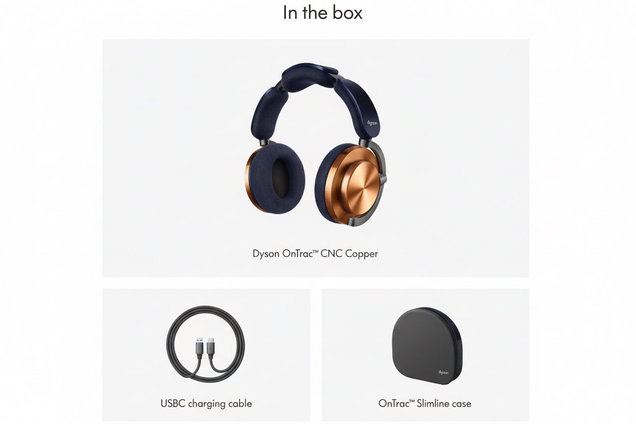 Casque Dyson OnTrac™ Bleu de Prusse/Cuivré
