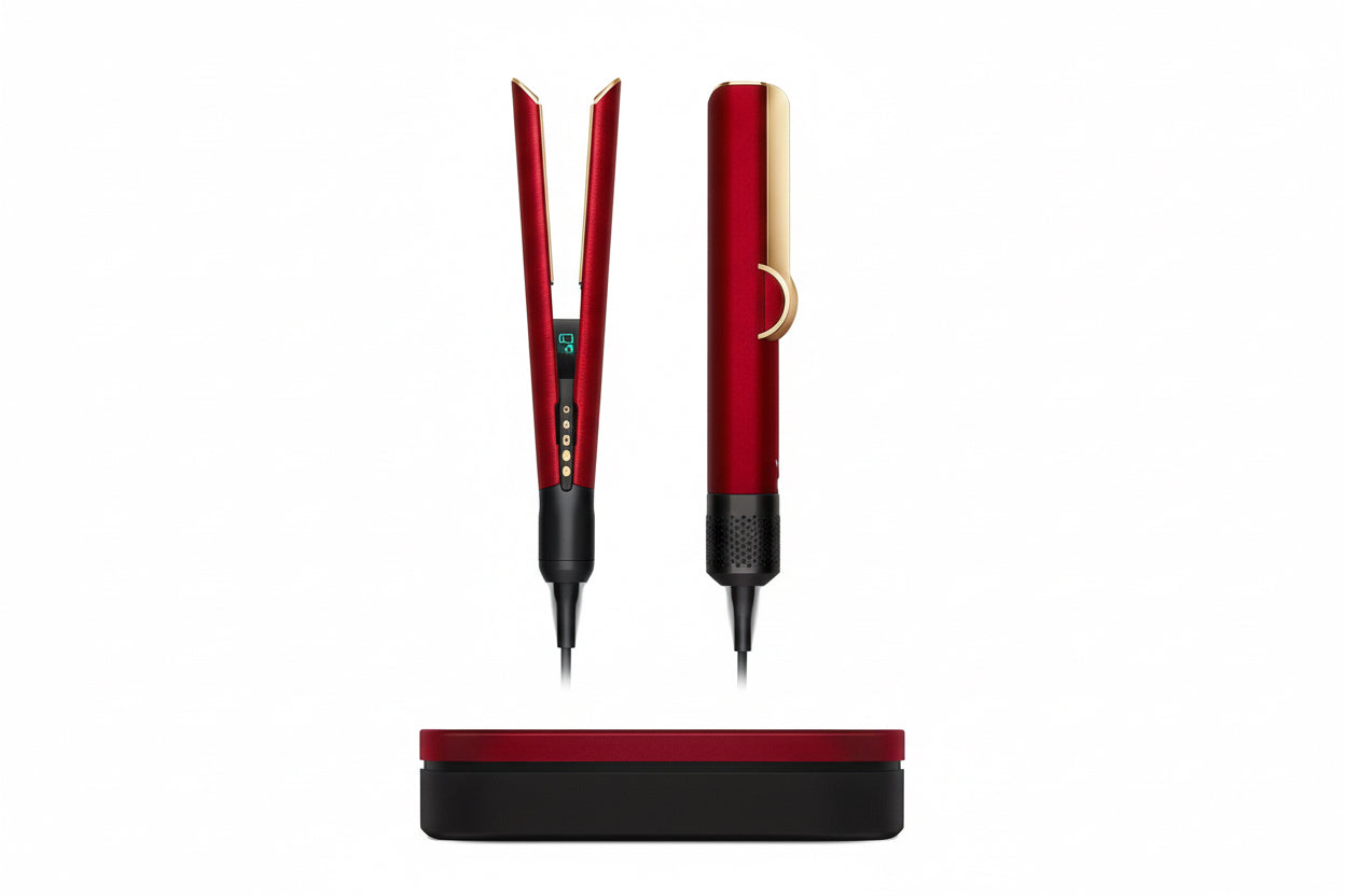 Lisseur séchant Dyson Airstrait™ (Velours Rouge/Or)